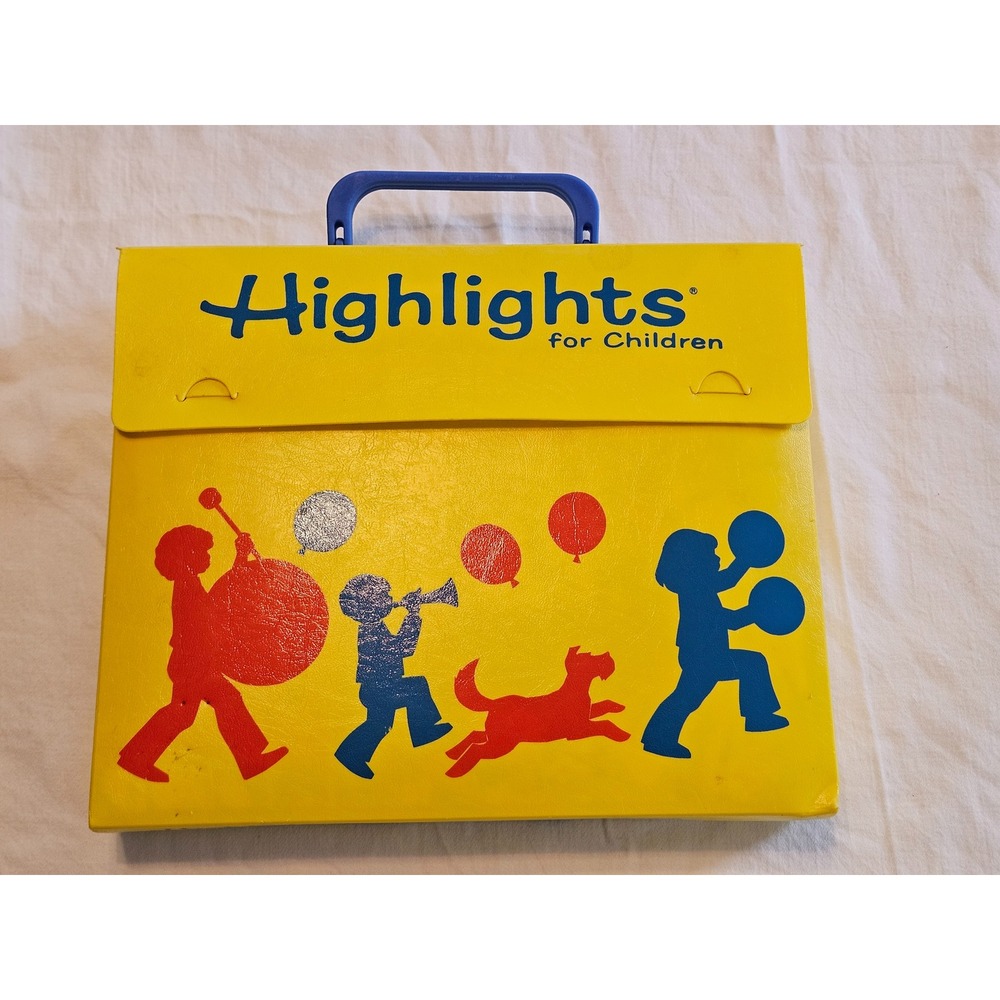 Highlights for‎ Children Yellow Carrying Case and Playful Graphics 95' 98'